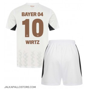 Bayer Leverkusen Florian Wirtz #10 Vieraspaita Lapsille 2024-25 Lyhythihainen (+ shortsit)